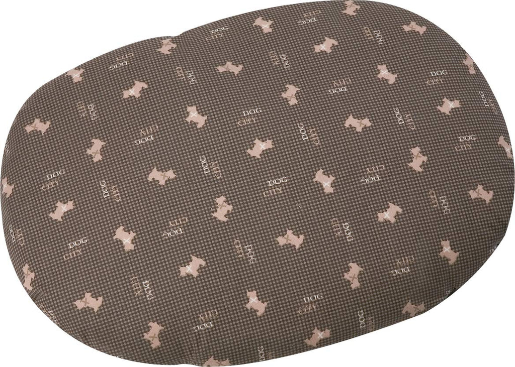 Flamingo Dogcity Dog Cushion with Removable Cover 100 cm, brown, 80 cm - PawsPlanet Australia
