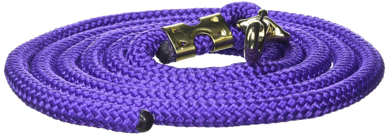 William Hunter Equestrian Hy Platied Lead Rope - 3m - purple - PawsPlanet Australia