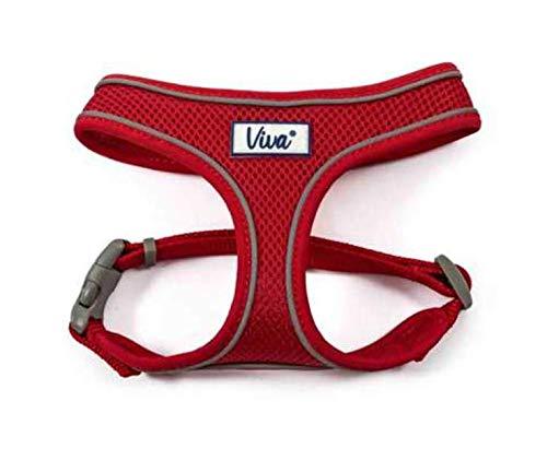 Ancol Viva Lightweight Breathable Comfort Mesh Dog Harness Red Size Small (Fits Girth 34-45 cm) - PawsPlanet Australia