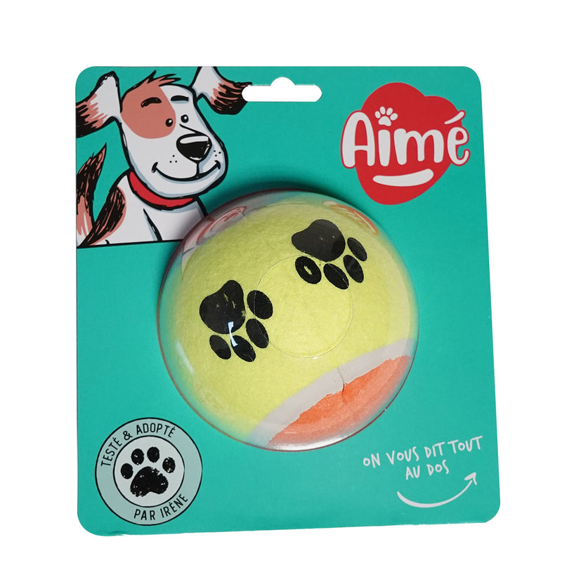 Aimé Maxi Tennis Ball for Dogs, 10 cm, 0.222 kg - PawsPlanet Australia