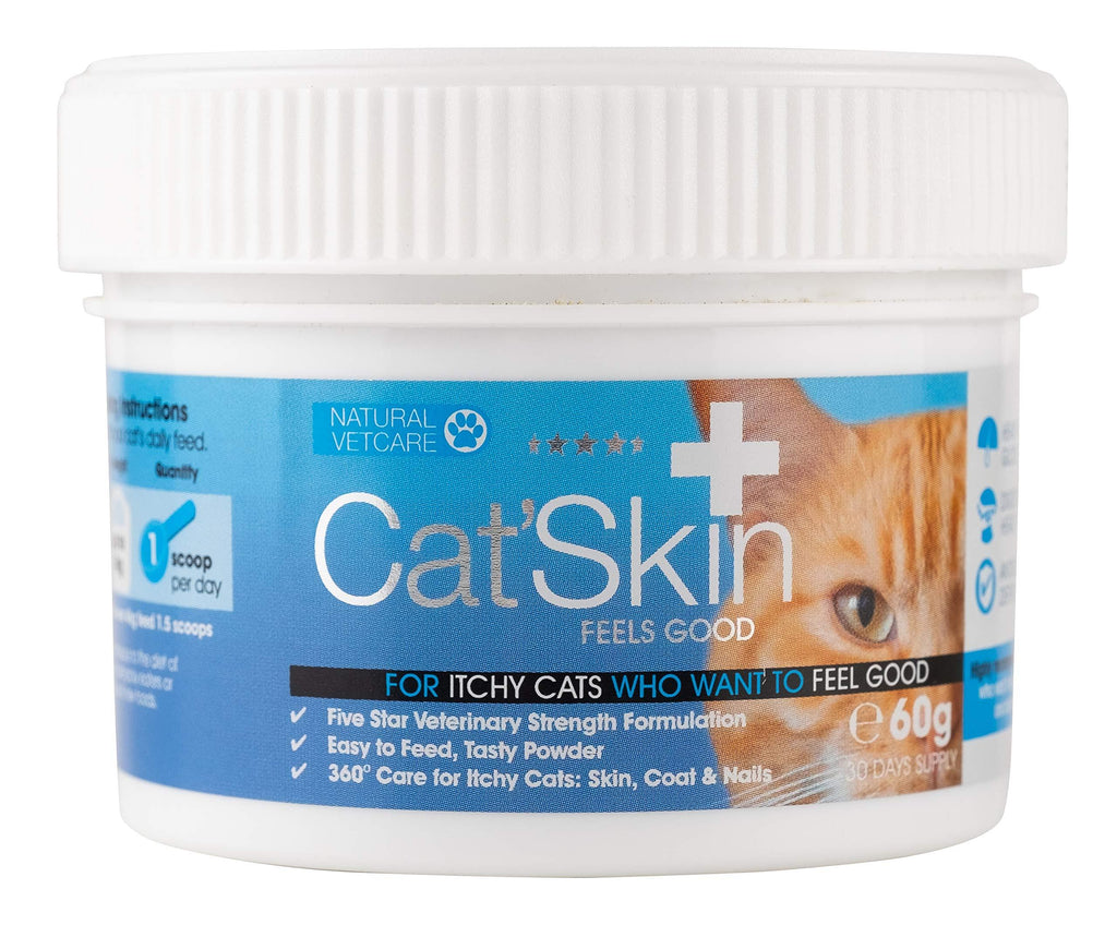 Natural VetCare Cat'Skin Veterinary Strength Skin and Coat Supplement for Itchy Cats - PawsPlanet Australia