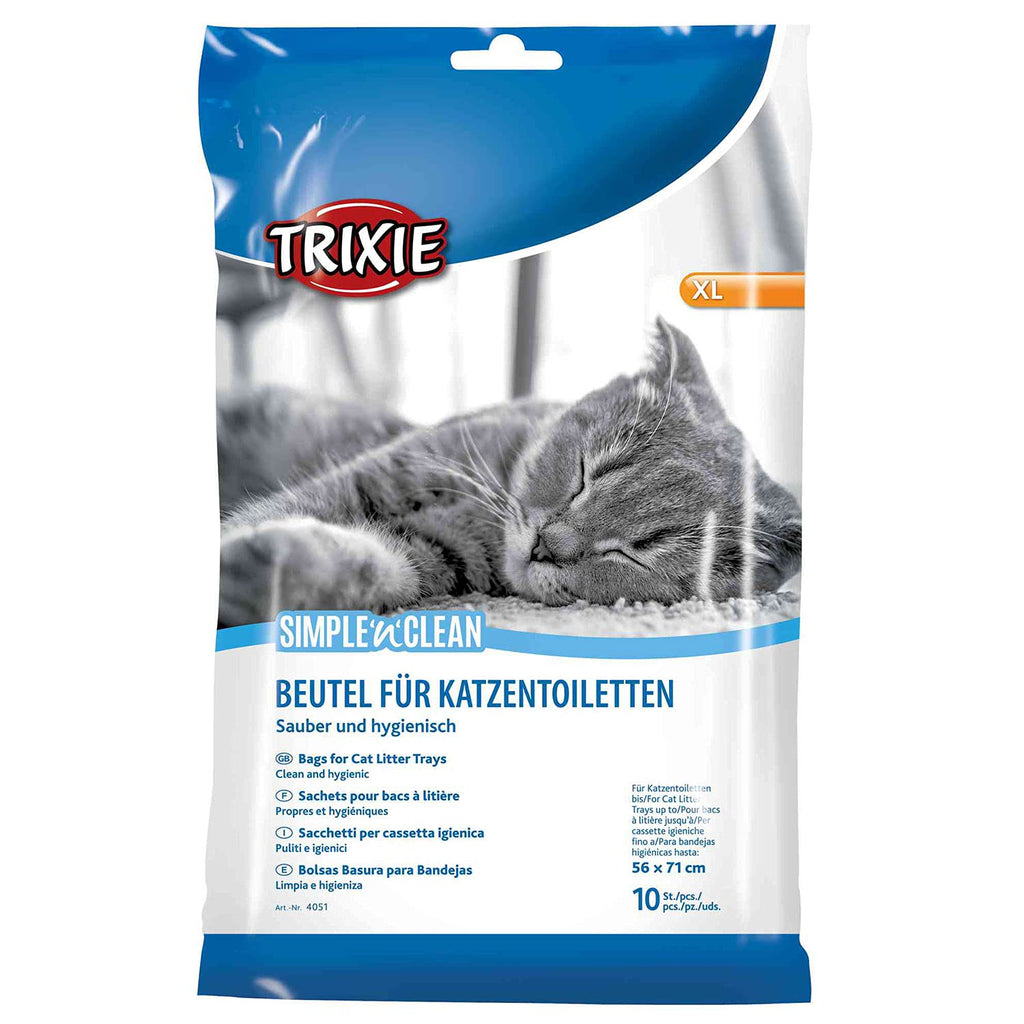Trixie 10 Piece Cat Litter Tray Bags, X-Large Single Pack (10 Bags) - PawsPlanet Australia