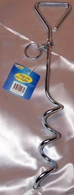 METAL DOG STAKE TIE OUT - LOOP FOR LEAD - GREAT FOR CAMPING, DAYS OUT ETC - PawsPlanet Australia