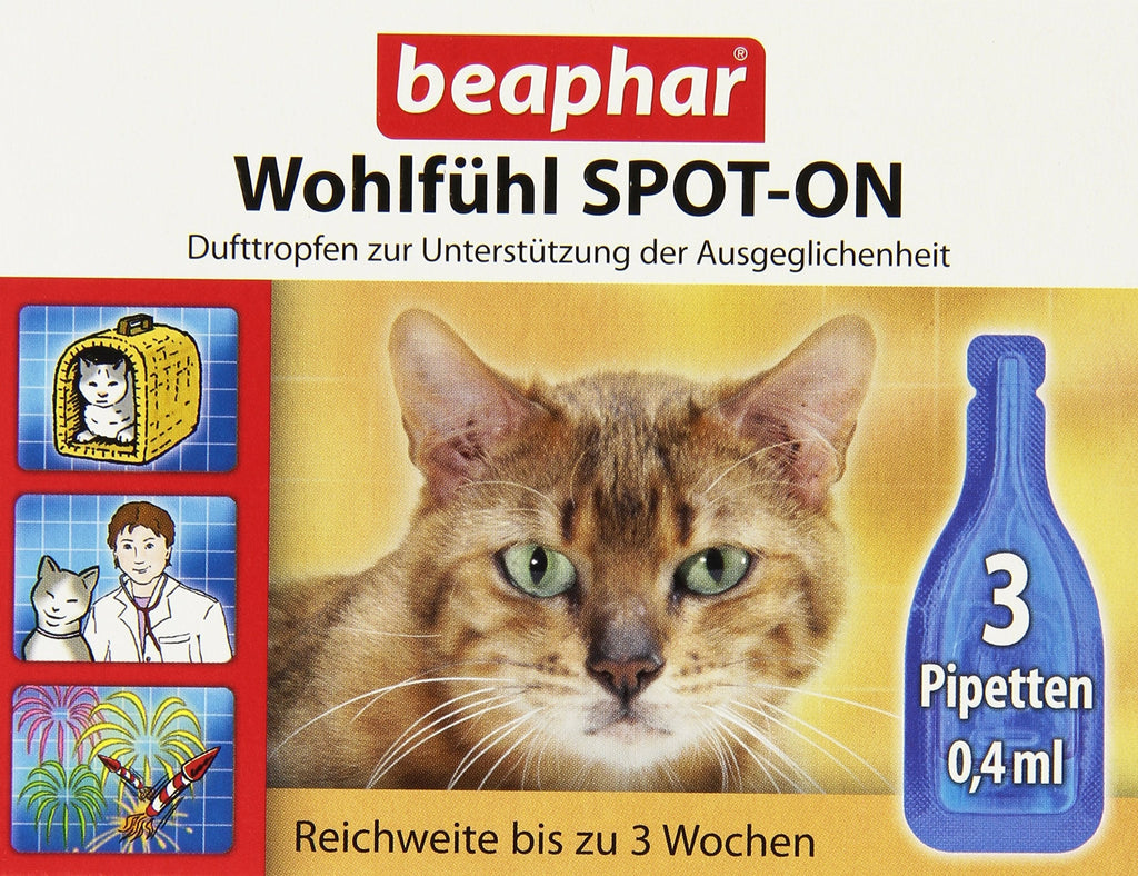 Beaphar Calming Spot-On for Cats, 3 x 0.4 ml - PawsPlanet Australia