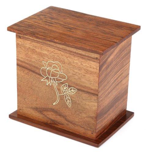 Urns UK Wooden Cremation Ashes Urn Romsey 40 cubic inch capacity Small 40 Ci - PawsPlanet Australia