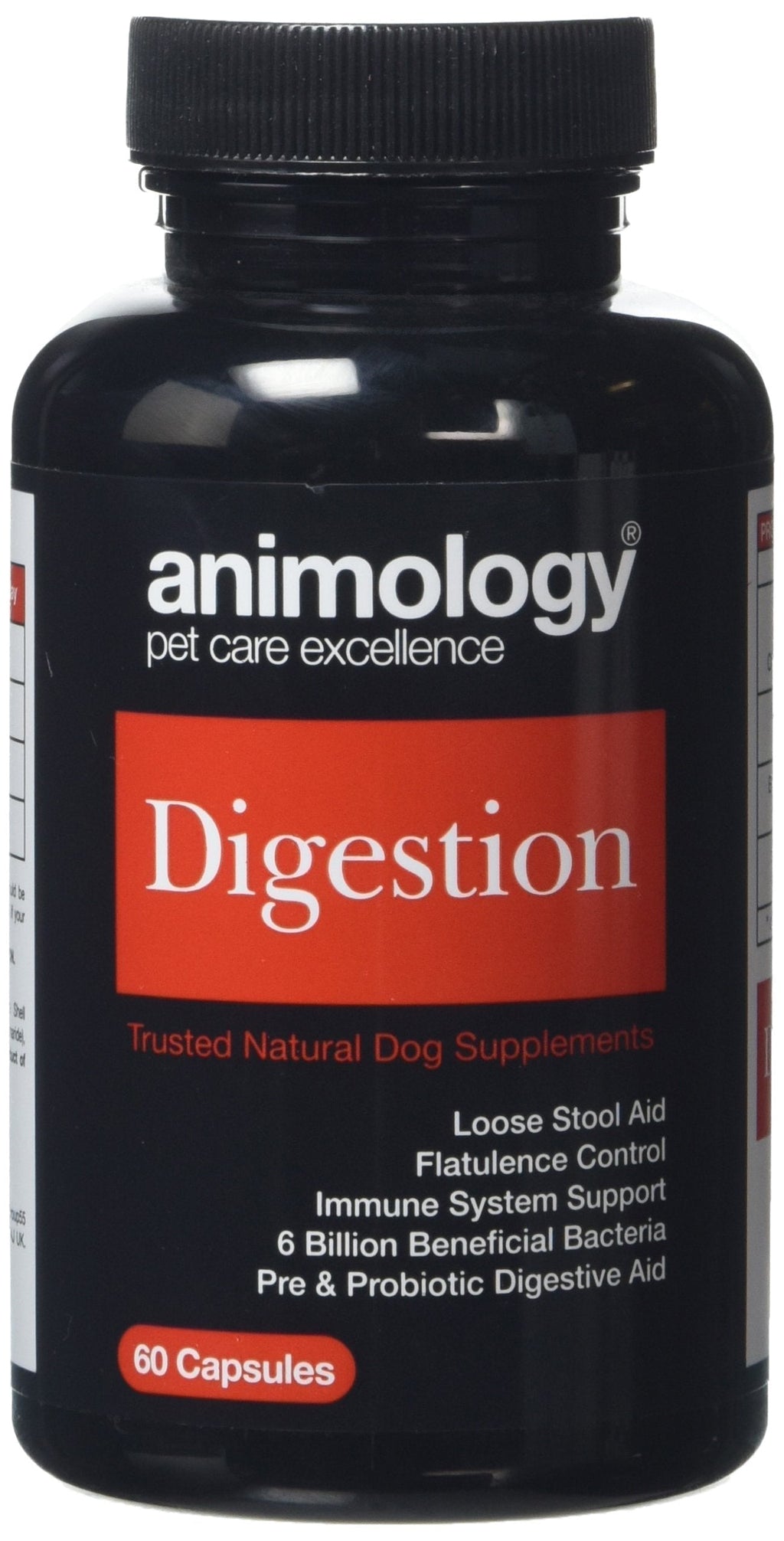 Animology Digestion Dog Food Supplement 60 Capsules - PawsPlanet Australia