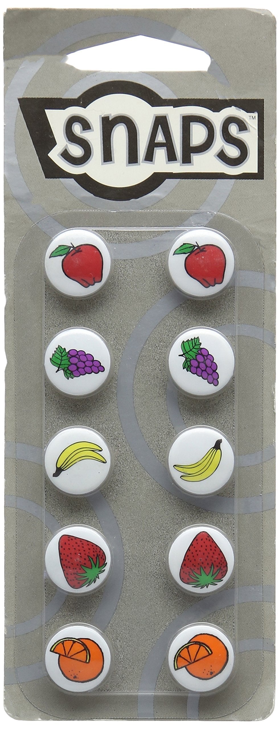 Snaps Fruit Design Pet Collar Button, Pack of 10 - PawsPlanet Australia