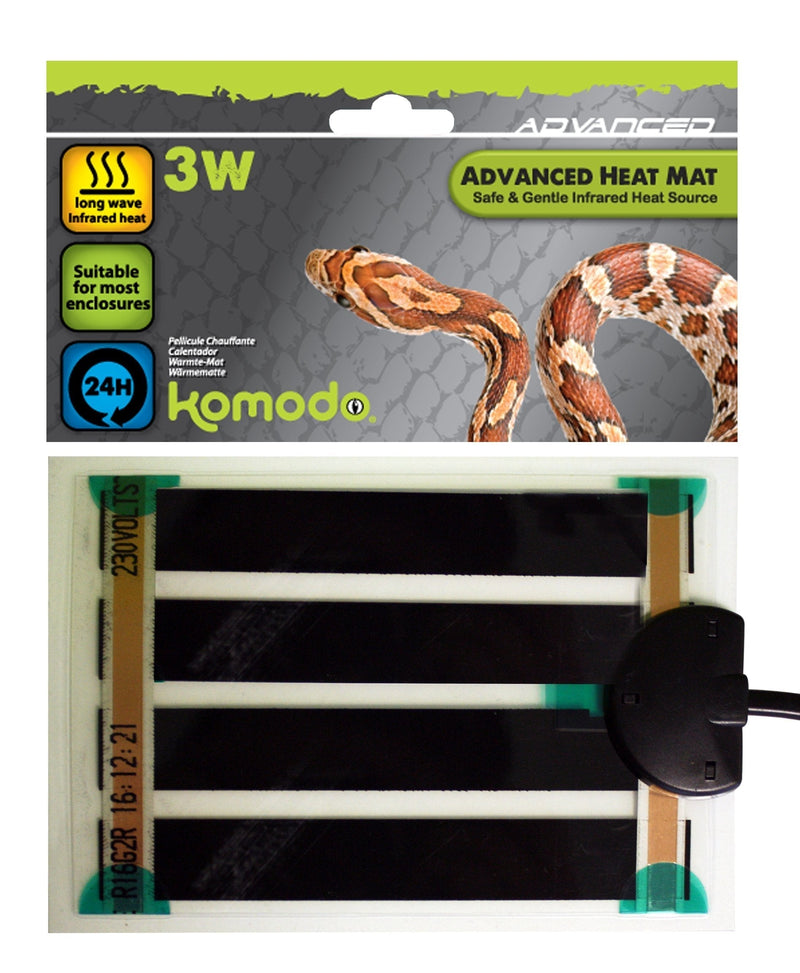 Komodo Advanced Heat Mat 3W (96x146mm) - PawsPlanet Australia