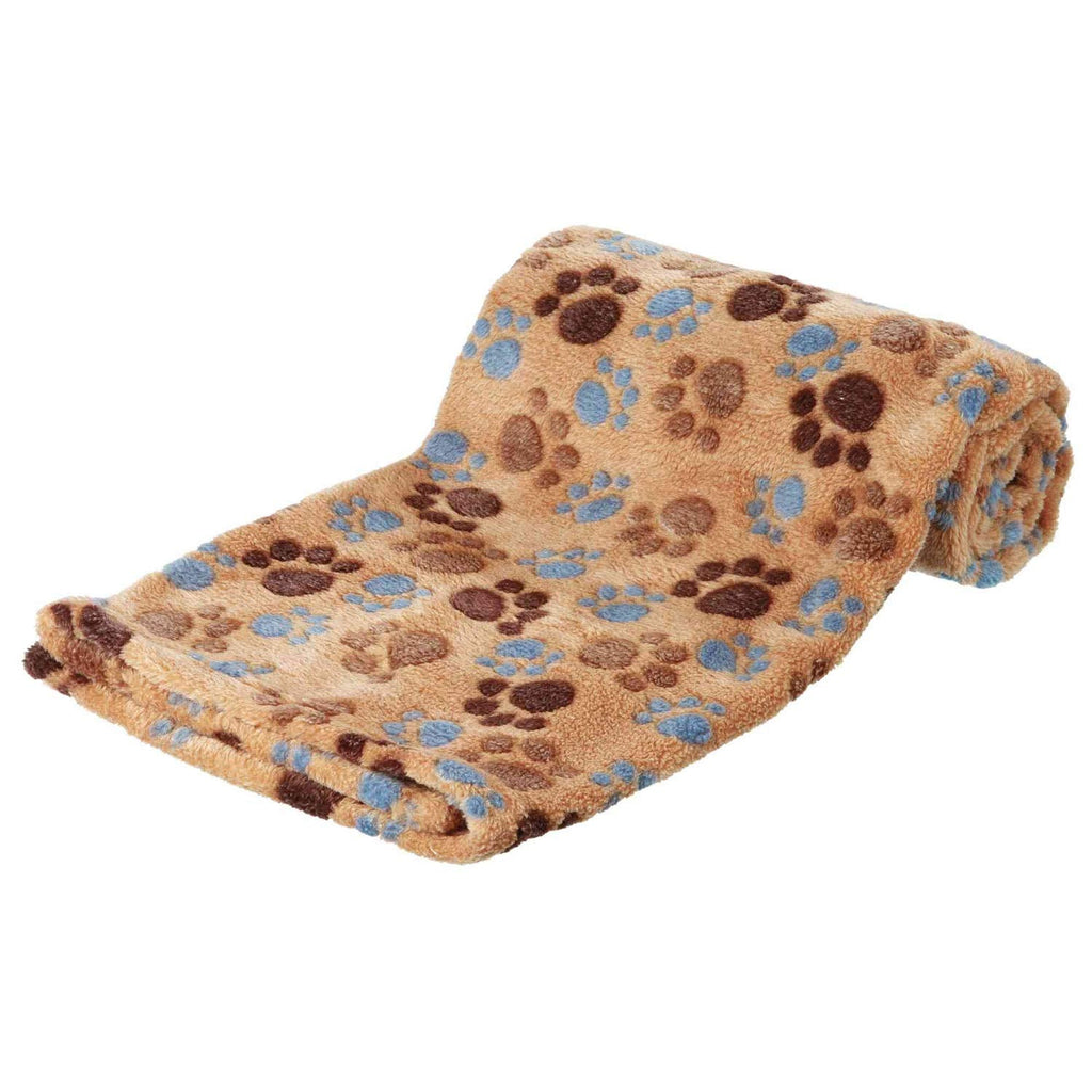 Trixie Laslo Fleece Blanket, 100 x 70 cm, Beige - PawsPlanet Australia