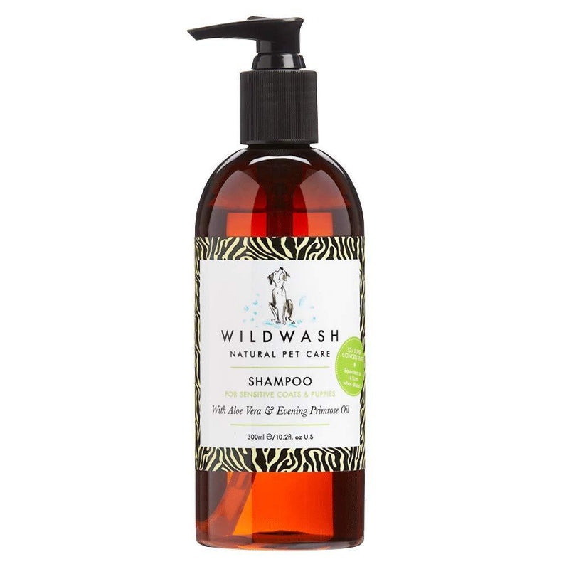 WildWash Dog Shampoo for Sensitive Coats, Puppies, Cats and Kittens, 300 ml 300 ml (Pack of 1) - PawsPlanet Australia