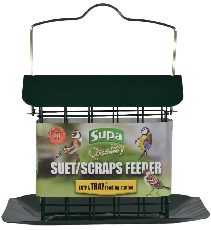 Supa Premium Suet Block / Scrap Feeder with Tray has been specifically designed for the feeding of Suet Blocks & Scraps but can also be used for Fruit, Seed Blocks etc. 1 Multi - PawsPlanet Australia