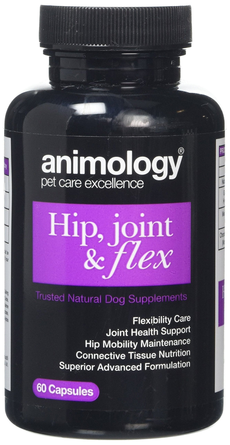 Animology Hip, Joint and Flex Dog Food Supplements 60 Capsules - PawsPlanet Australia