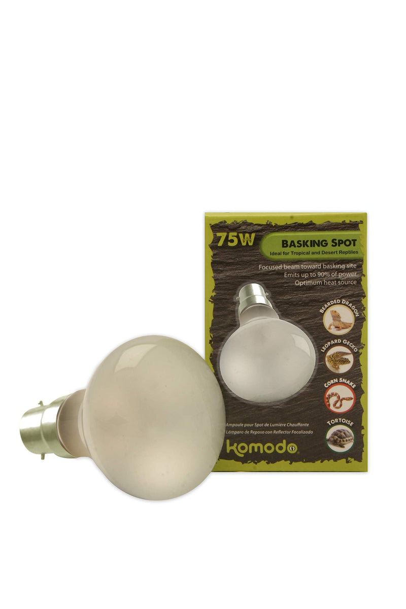 Komodo 75 Watt Basking Spot Bulb, color may vary - PawsPlanet Australia