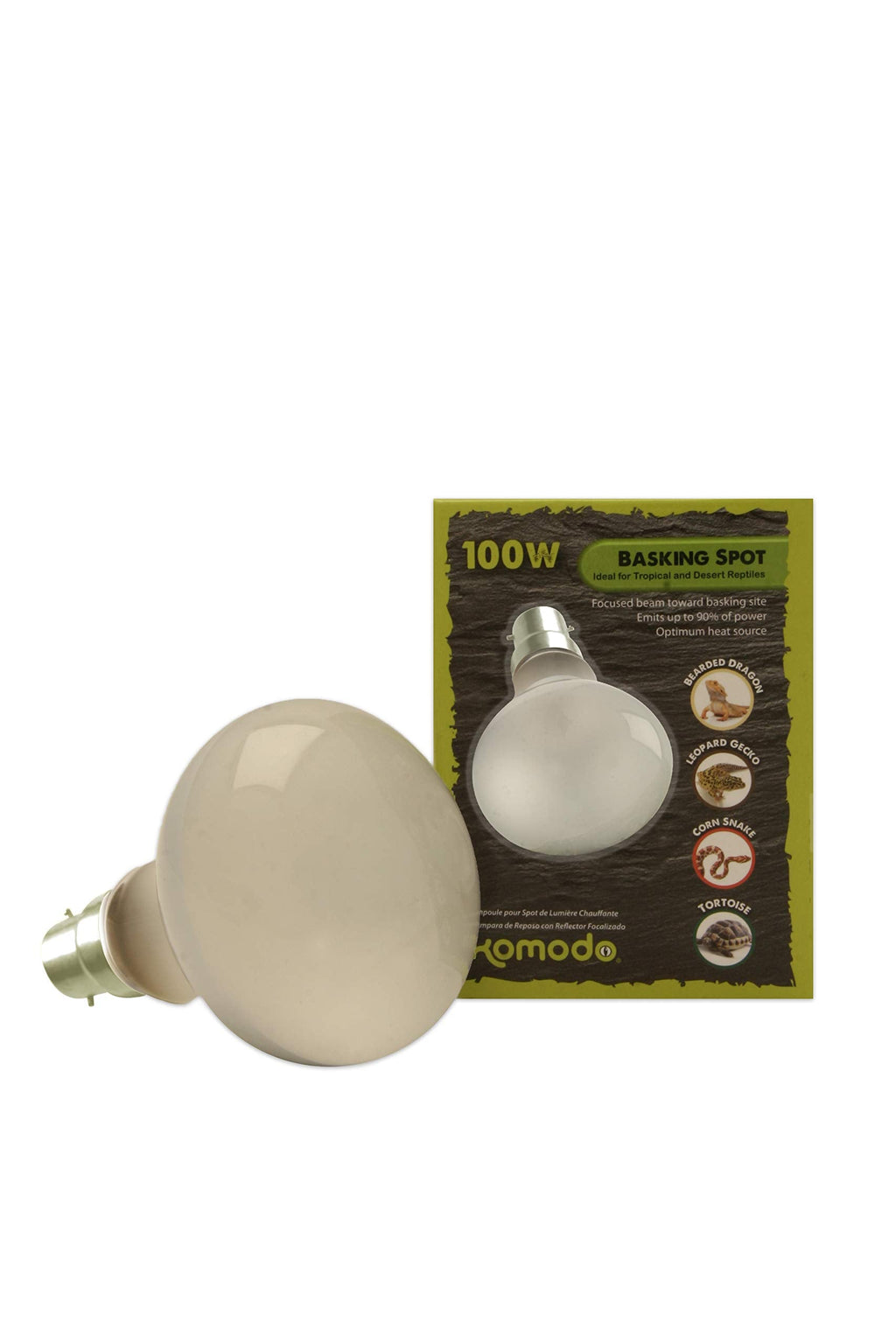 Komodo 100 Watt Basking Spot Bulb, color may vary, 82236 - PawsPlanet Australia