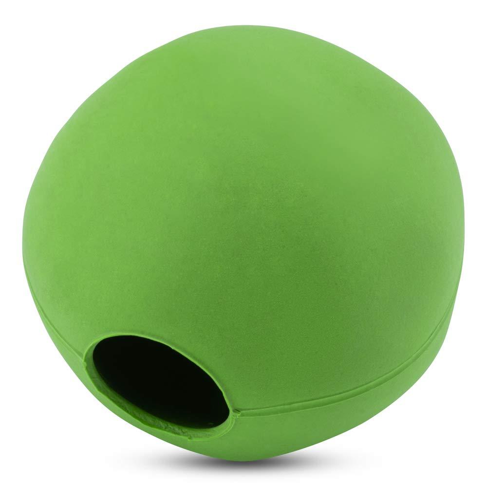 Beco Dog Ball - Eco Friendly Natural Rubber Hollow Chew Toy for Dogs - Extra Strong - Small - Green - PawsPlanet Australia