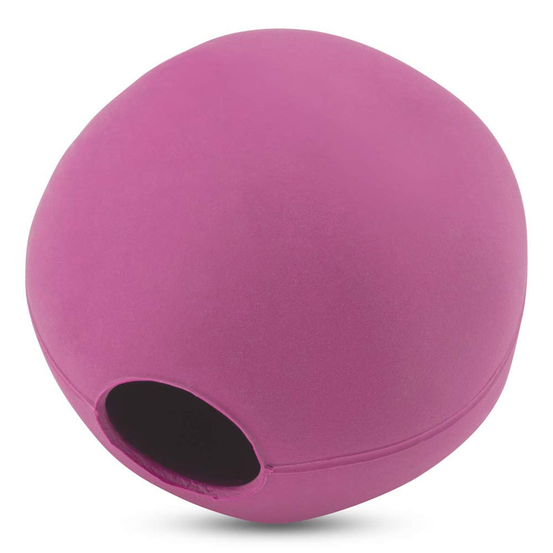 Beco Dog Ball - Eco Friendly Natural Rubber Hollow Chew Toy for Dogs - Extra Strong - Small - Pink - PawsPlanet Australia