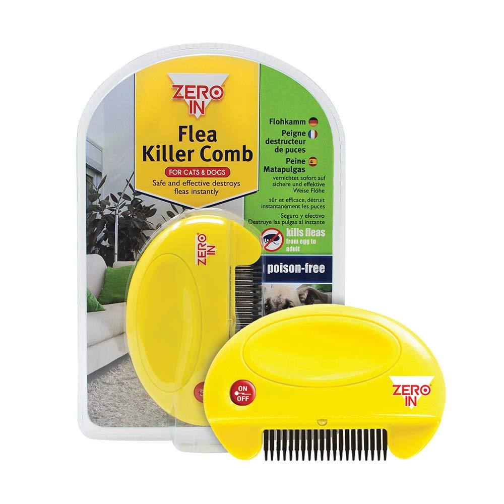 Zero In Flea Killer Comb (Poison-Free, Electric Flea and Tick Comb for Use on Cats and Dogs) - PawsPlanet Australia