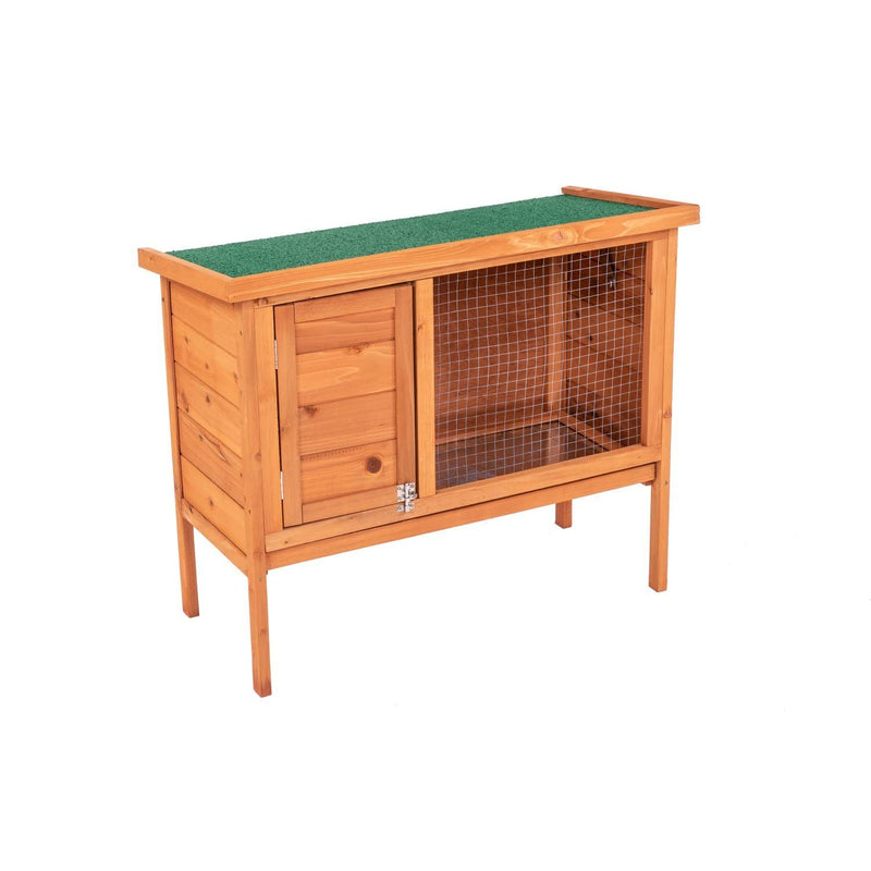 Oypla Single Rabbit Hutch 820x390x700mm - PawsPlanet Australia