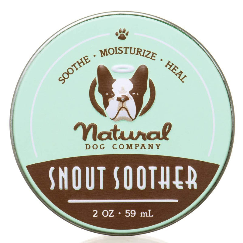 Natural Dog Company - Snout Soother | Dog Nose Balm for Chapped, Crusty and Dry Dog Noses, Organic, All Natural Ingredients 2oz/59ml Tin - PawsPlanet Australia