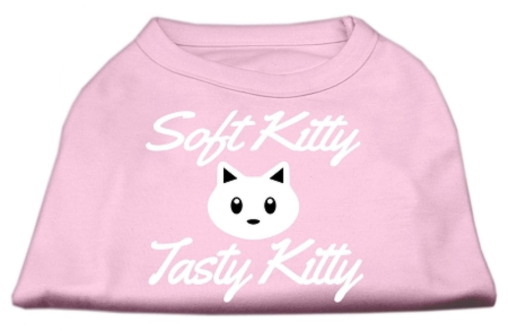 Mirage Pet Products 16-inch Softy/ Tasty Kitty Screen Print Dog Shirt, X-Large, Light Pink - PawsPlanet Australia