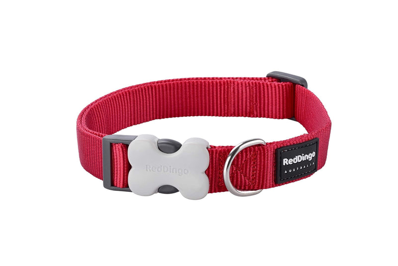 Red Dingo - Smooth Dog Collar Red S - PawsPlanet Australia