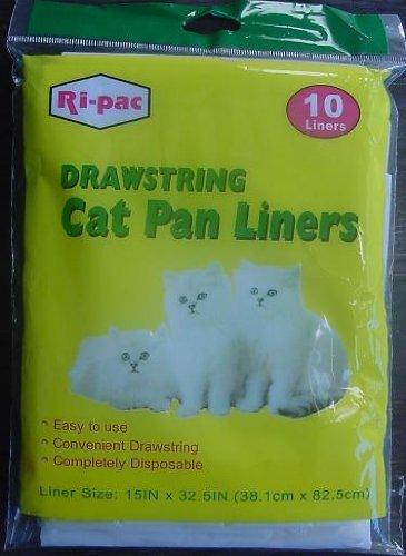 Ri-Pac Cat Litter Tray Liners Jumbo Size XXL 82.5 x 38.1 CM 32.5"x15"(10 per pack) - PawsPlanet Australia