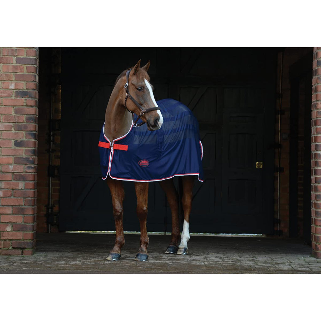 Weatherbeeta Scrim Cooler Standard Neck Rug Blue 5ft 9in - PawsPlanet Australia