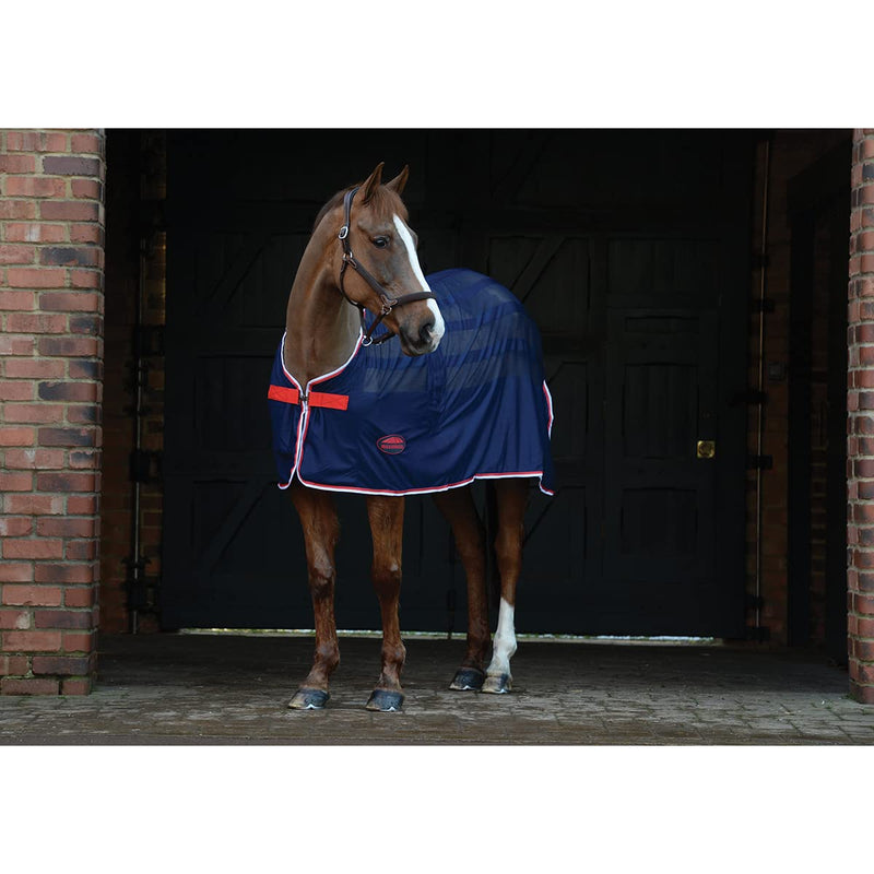 Weatherbeeta Scrim Cooler Standard Neck Rug Blue 5ft 9in - PawsPlanet Australia