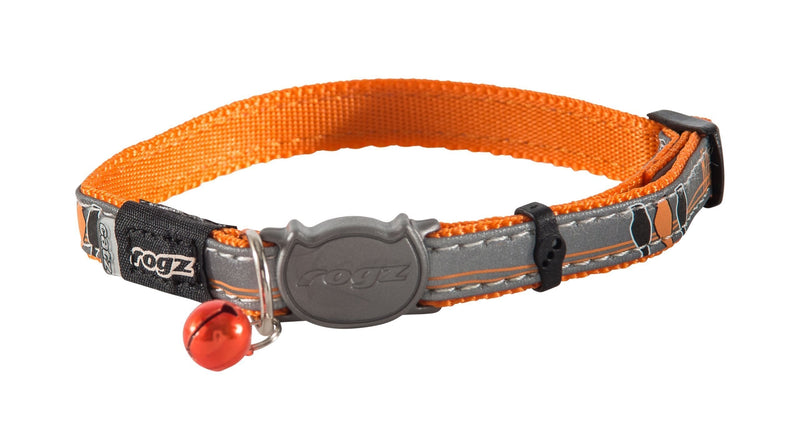 Rogz Catz NightCat Collar, Orange - PawsPlanet Australia