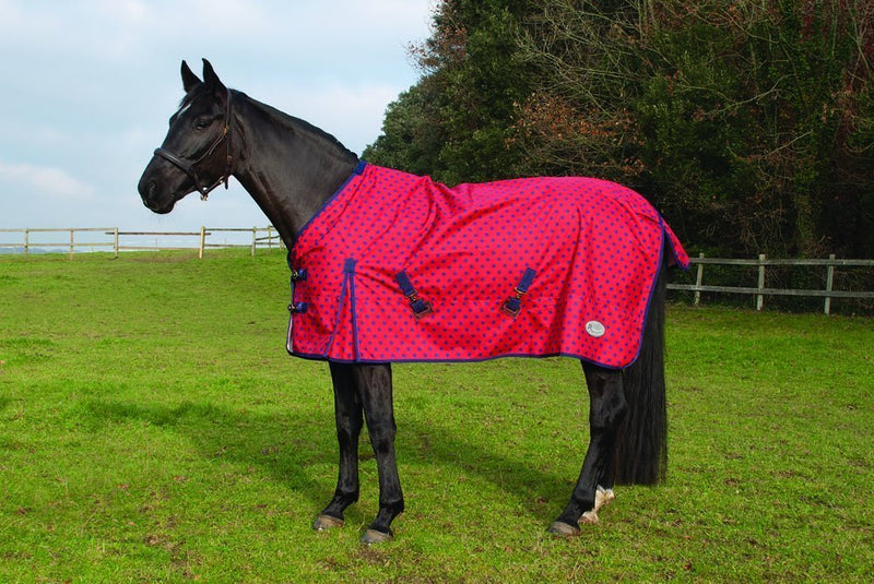 Rhinegold Dottie Torrent Lightweight Outdoor Horse Turnout Rug Blue 4' 6" - PawsPlanet Australia