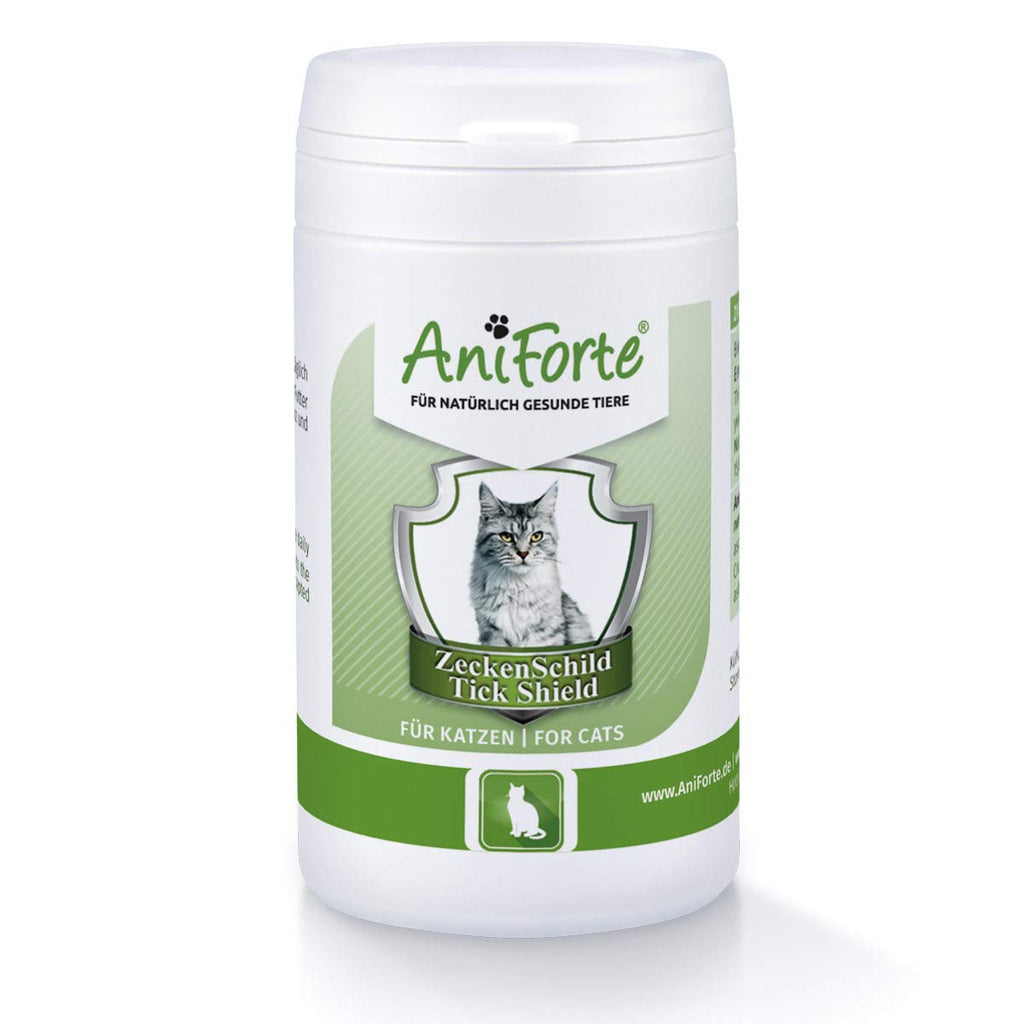 AniForte tick protection for cats 60 capsules - Natural tick shield through skin barrier, defence against ticks and parasites, anti-tick protection, tick repellent - PawsPlanet Australia