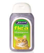 Johnsons Cat Flea Cleansing Shampoo - 125ml - PawsPlanet Australia