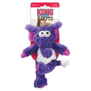 KONG Cross Knots Plush Squeaky Dog Chew Toy - Elephant - PawsPlanet Australia