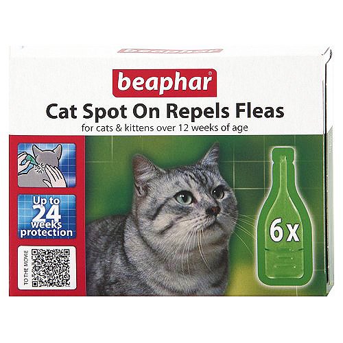 BEAPHAR CAT KITTENS SPOT ON TREATMENT REPELS FLEAS 24 WEEKS PROTECTION - PawsPlanet Australia