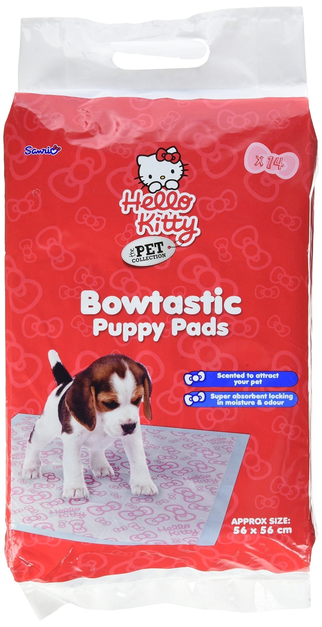 Hello Kitty Bowtastic Puppy Pads, Pack of 5 5 Pack - PawsPlanet Australia