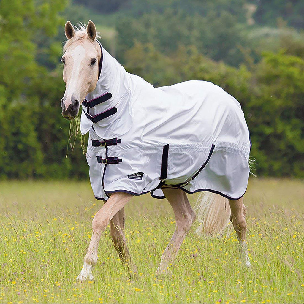 Shires Tempest Original Fly Combo Horse Rug - White 5'0"' - PawsPlanet Australia