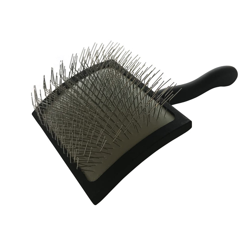 Chris Christensen Big K Dog Slicker Brush, Groom Like a Professional, Fluff Detangle Style, Saves Time Energy, Black, Large L - PawsPlanet Australia