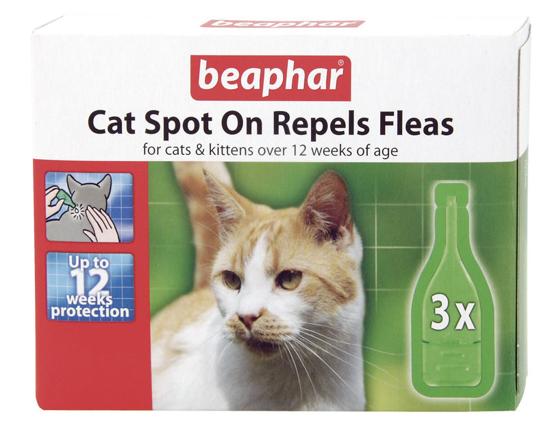 Beaphar Cat Flea Drops - 12 Week Protection (Pack of 6) - PawsPlanet Australia