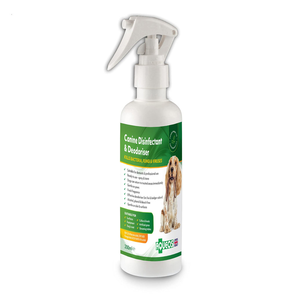 Aqueos Alchol Free Canine Disinfectant and Deodoriser, 200 ml - PawsPlanet Australia