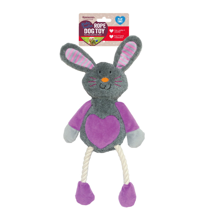 Rosewood Ruby Rabbit Dog Toy, multi-colour - PawsPlanet Australia