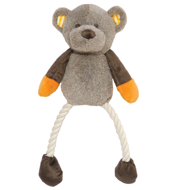 Rosewood Teddy Twister Dog Toy, grey - PawsPlanet Australia