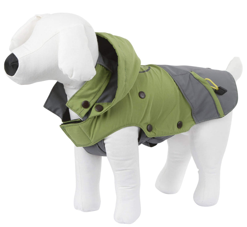 Kerbl Outdoor Dog Coat Vancouver, 35 cm, Green/ Grey - PawsPlanet Australia