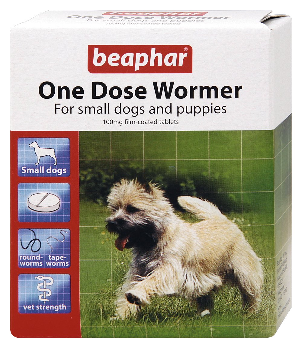 BEAPHAR ONE DOSE WORMER FOR SMALL DOGS 3 TABLETS - PawsPlanet Australia