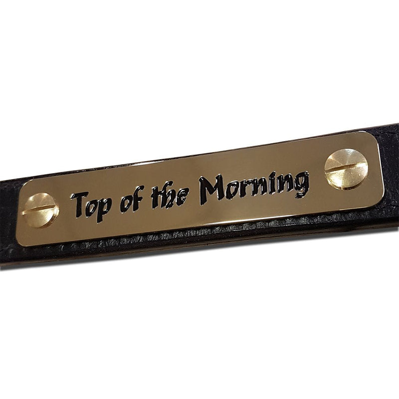 Engraved Solid Brass Horse Headcollar Nameplate 100mm x 20mm - PawsPlanet Australia
