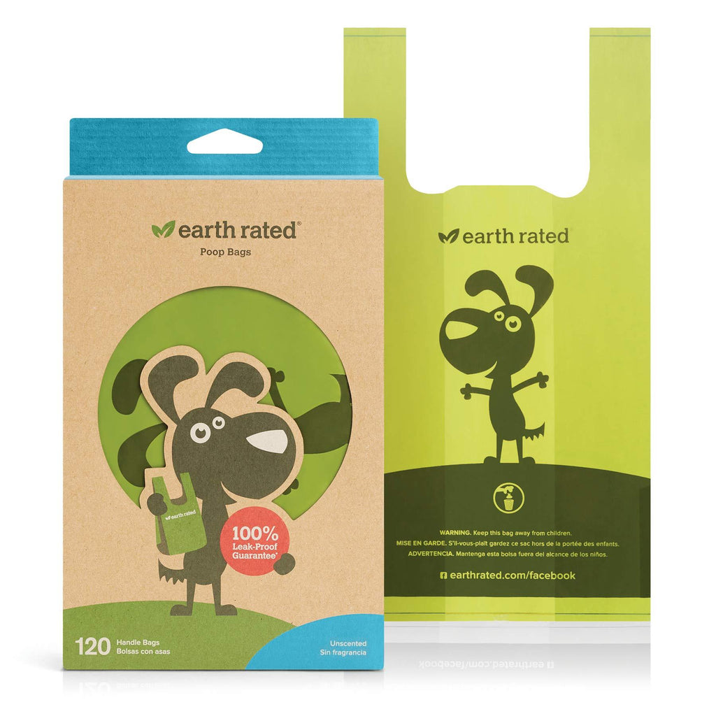 Earth Rated - Tote Bags 120 units unscented 120 Bags - PawsPlanet Australia
