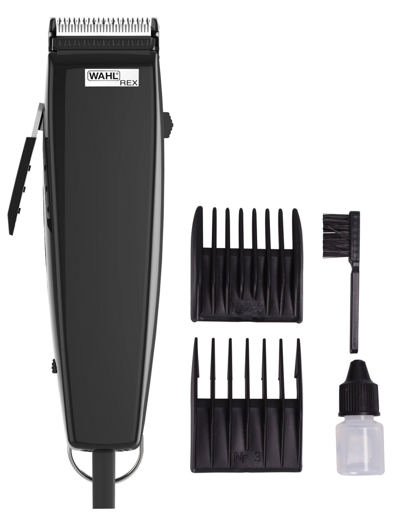 Wahl Rex Dog Clipper, Premium Dog Grooming Kit, Full Coat Dog Grooming Clippers, Low Noise, Powerful and Quiet, Corded Pet Clippers, High Carbon Steel Blades, Pets at Home - PawsPlanet Australia