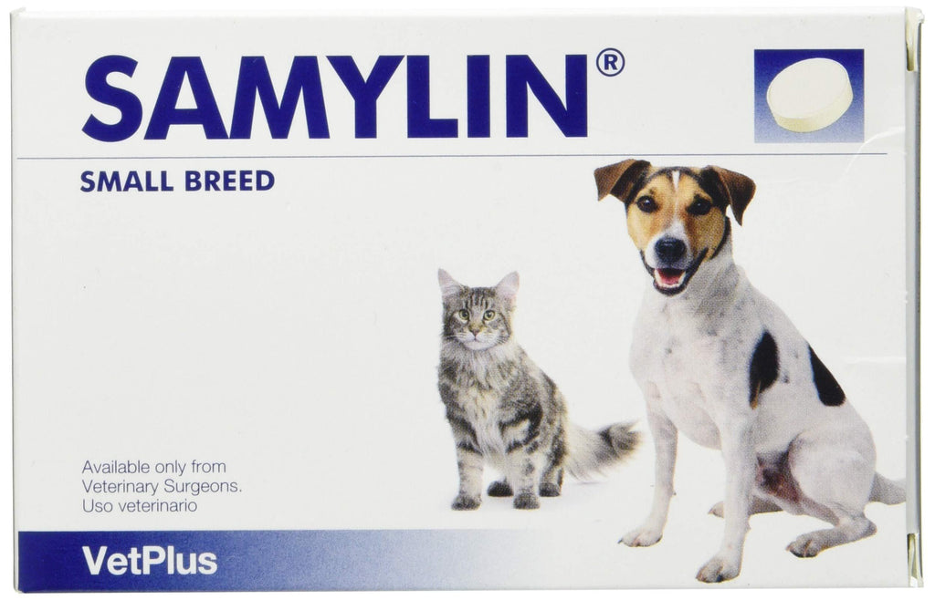 VetPlus Samylin Small Container with 30 Tablets for Digestive System - PawsPlanet Australia