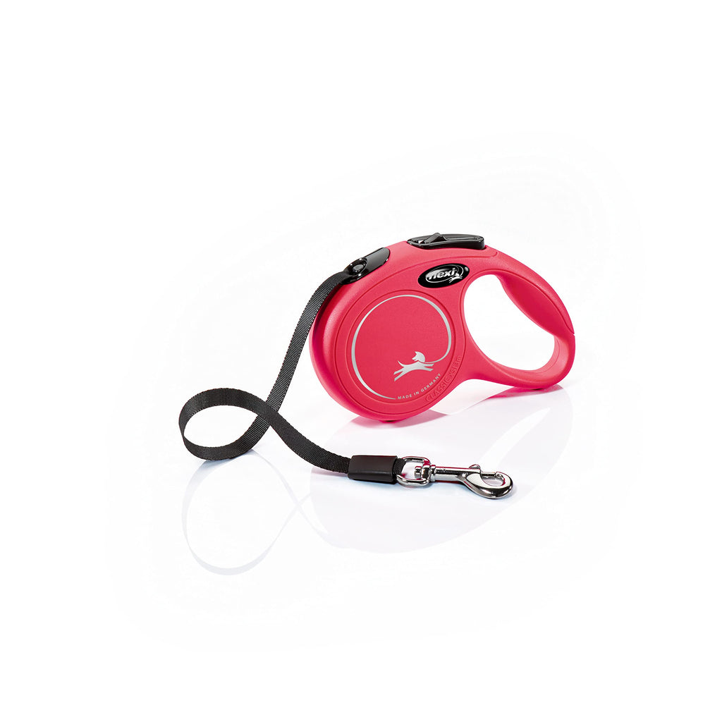 Flexi New Classic Tape Extra Small 3m Red Retractable Dog Leash/Lead for dogs up to 12kg/26lbs - PawsPlanet Australia