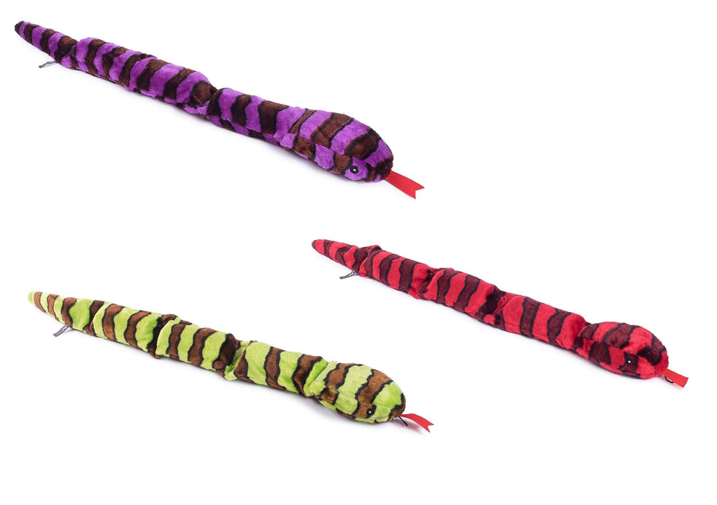 Petface Plush Puncture Proof Snake Dog Toy, 70 cm - PawsPlanet Australia