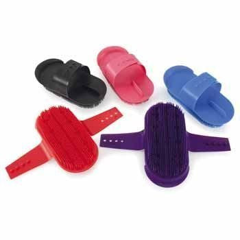 Plastic Curry Comb Black - PawsPlanet Australia